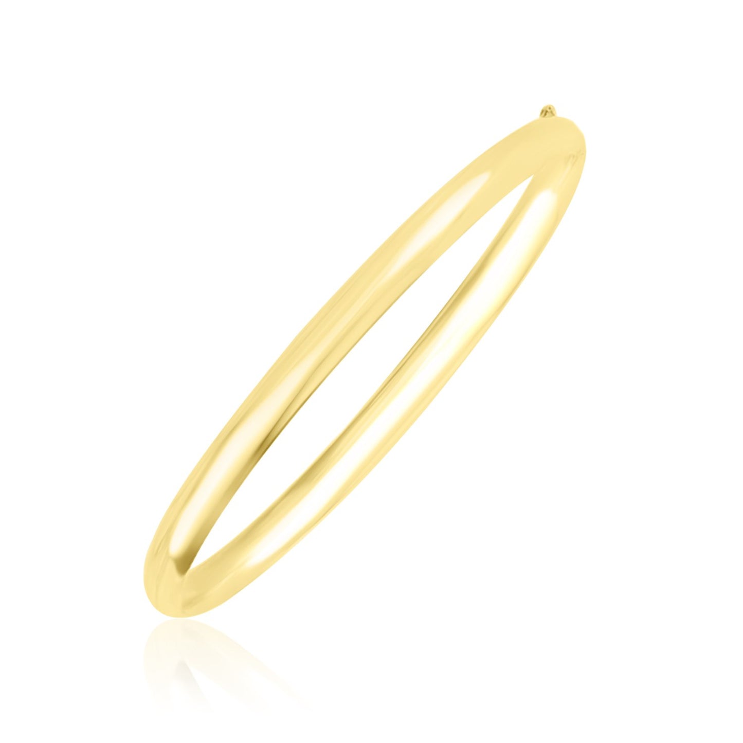 10k Yellow Gold Dome Bangle