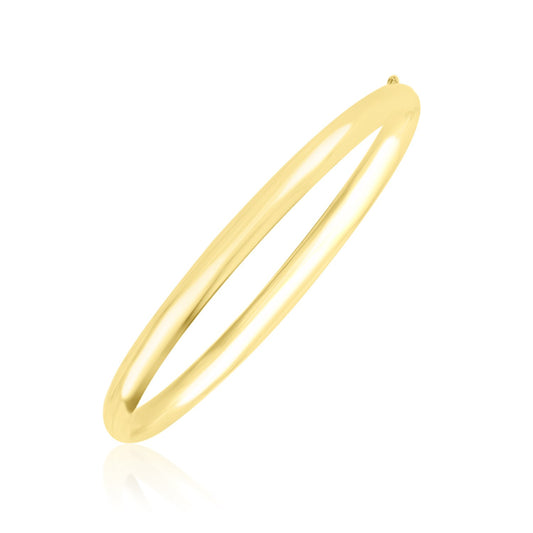 10k Yellow Gold Dome Bangle