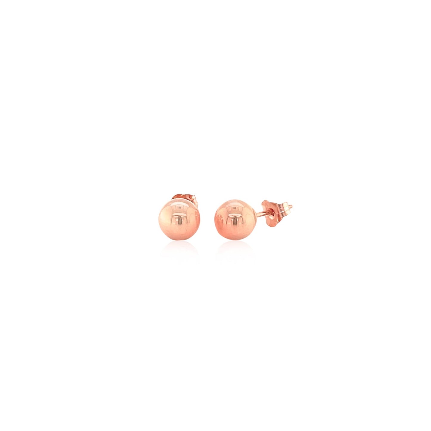 14k Rose Gold Stud Earrings