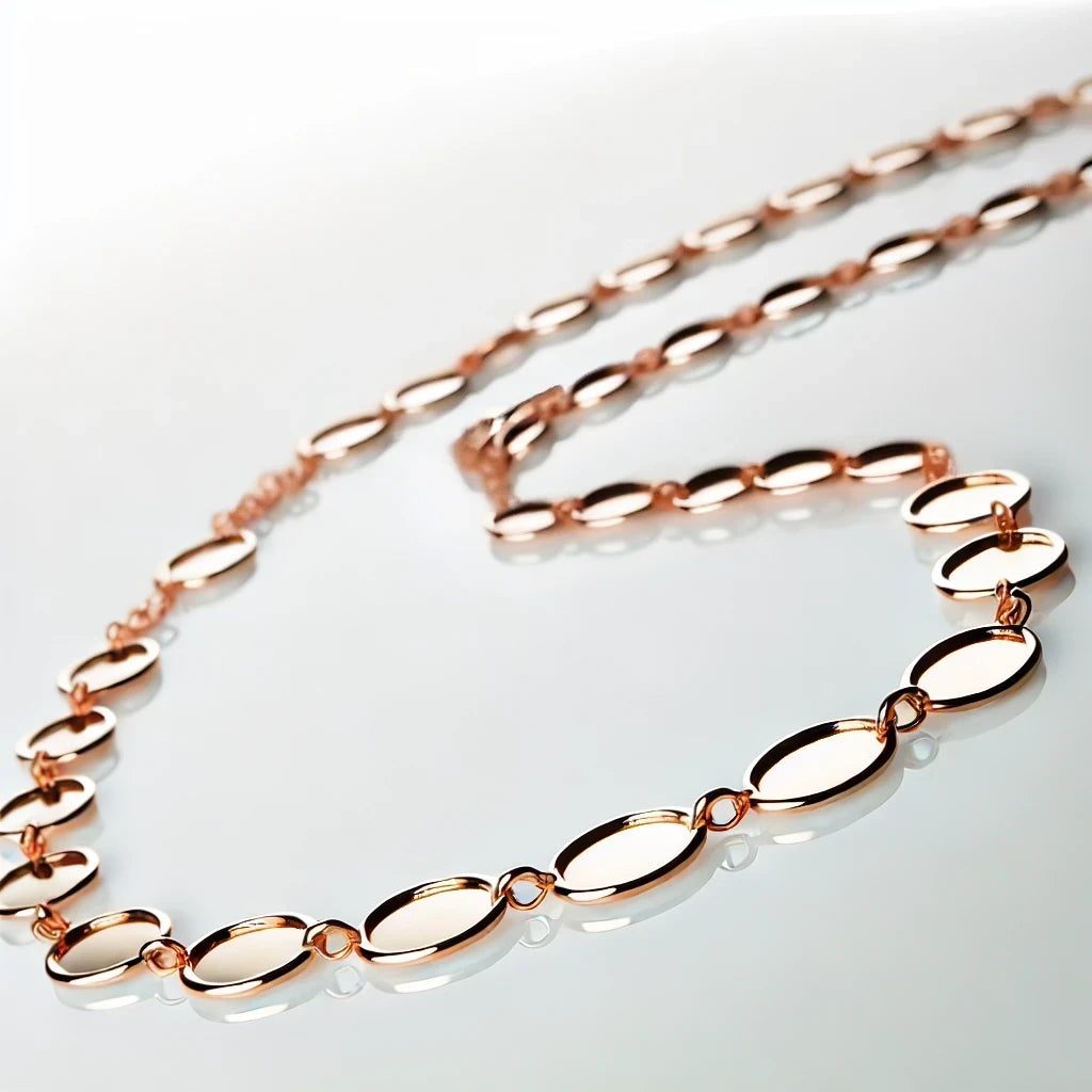 14k Rose Gold Oval Mirror Chain (2.20 mm)